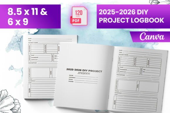 Download 2025-2026 Diy Project Logbook (KDP) - Diy project Collection