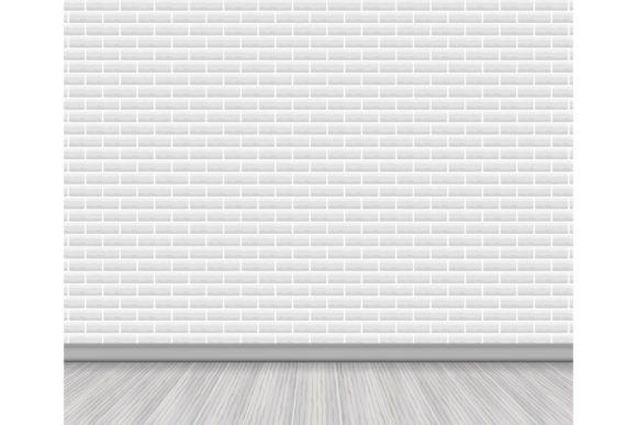 Download Realistic Wood Floor and White Brick. - Premium Resources