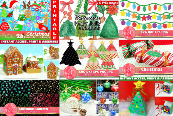 Download Christmas Crafts, 14 DIY Projects Bundle - Diy project Collection