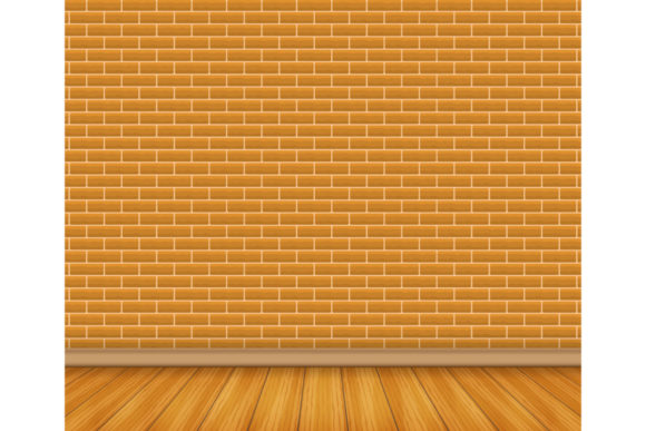 Download Realistic Wood Floor and White Brick. - Premium Resources