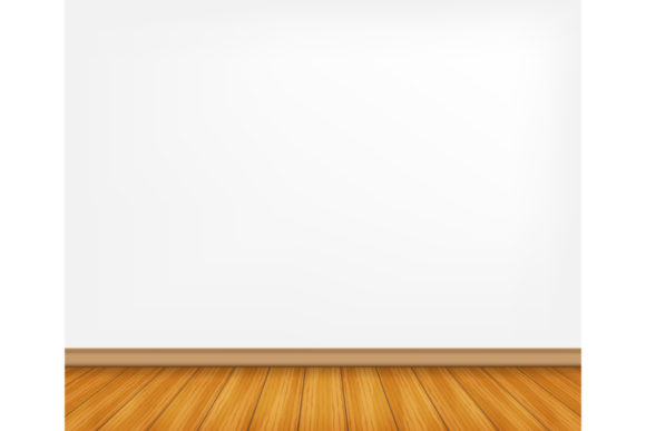 Download Realistic Wood Floor and White Wall. - Premium Resources