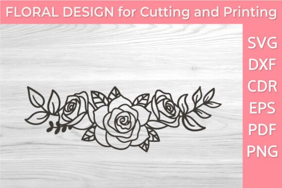 Download Vintage Rose Divider SVG for DIY Project - Diy project Collection